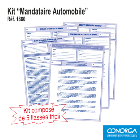 Kit Mandataire Automobile (Lot de 5 kits)
