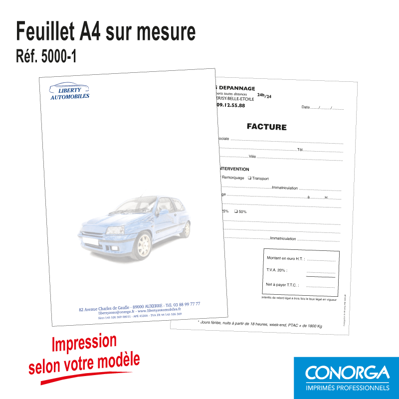 A4 sur-mesure