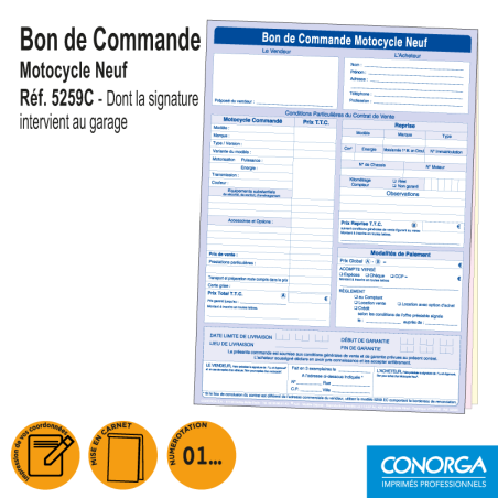 Bon de Commande V.N. - Motocycle