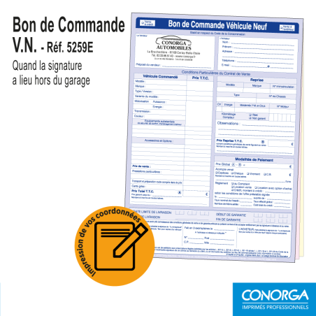 Bon de Commande V.N. Rétractation