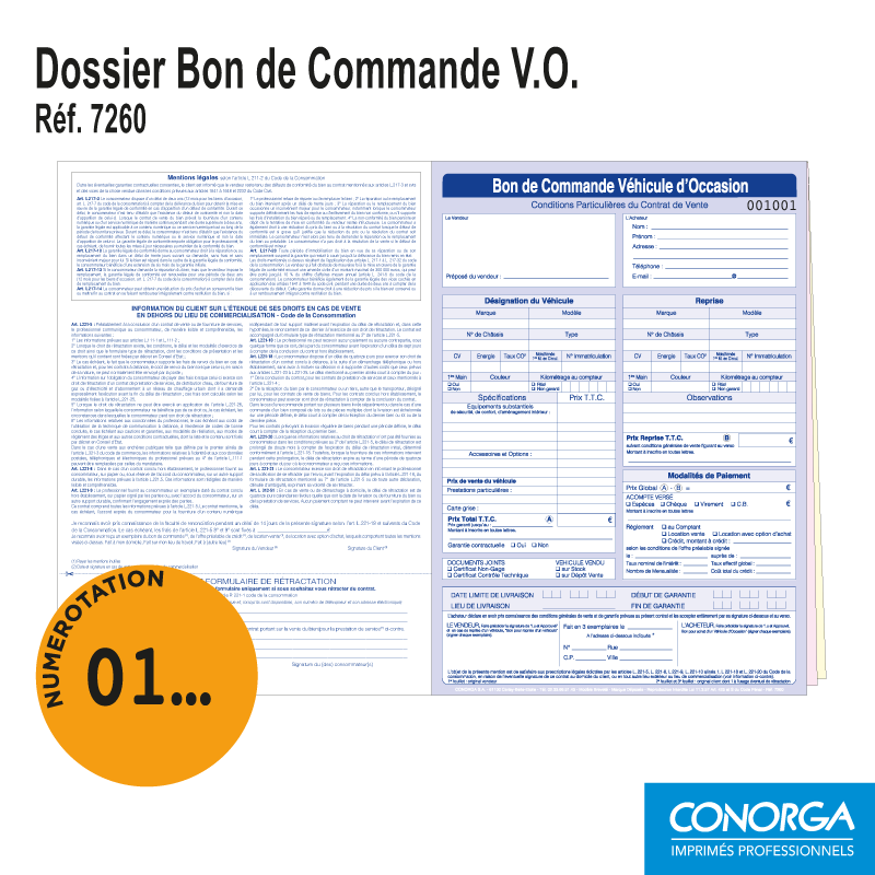 Dossier Bon de Commande V.O.