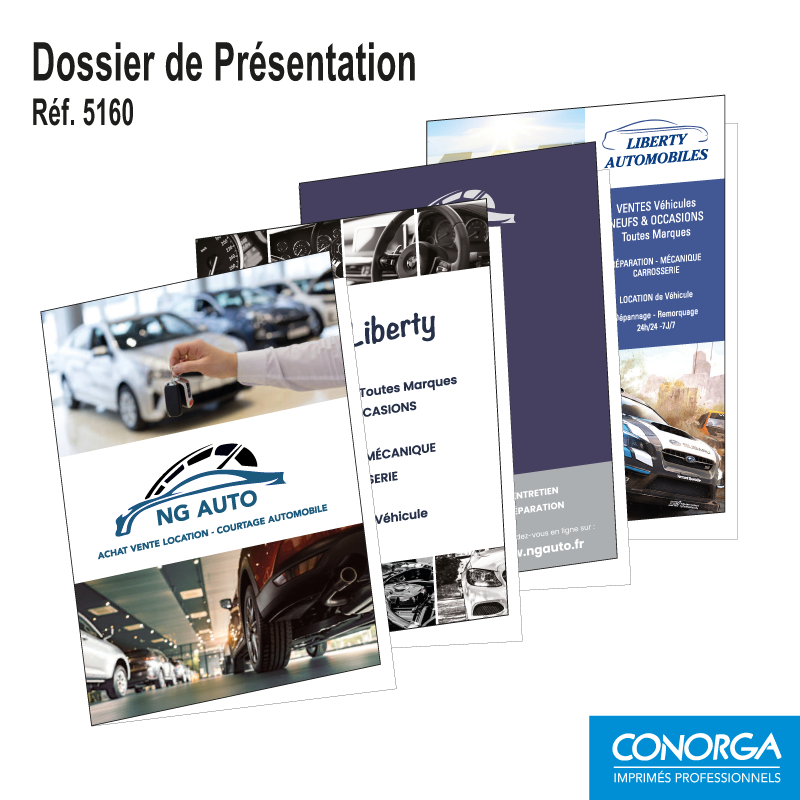 Dossier de présentation client personnalisé garage automobile