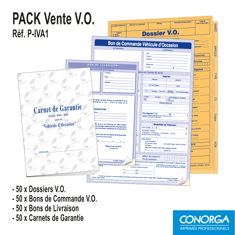 Pack Imprimés - Vente V.O.
