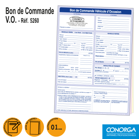 Bon de Commande V.O. Personnalisé