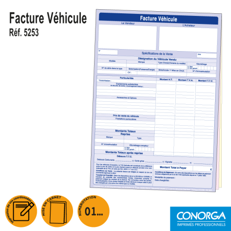 Facture Véhicule V.N. / V.O.