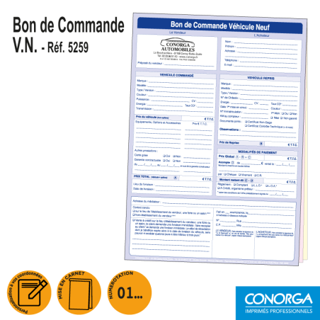 Bon de Commande V.N. Personnalisé