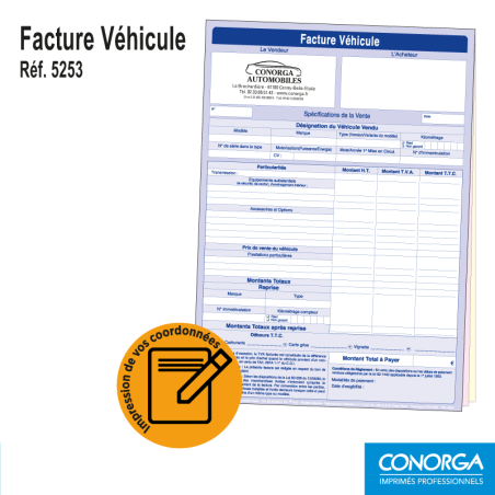 Facture Véhicule V.N. / V.O.