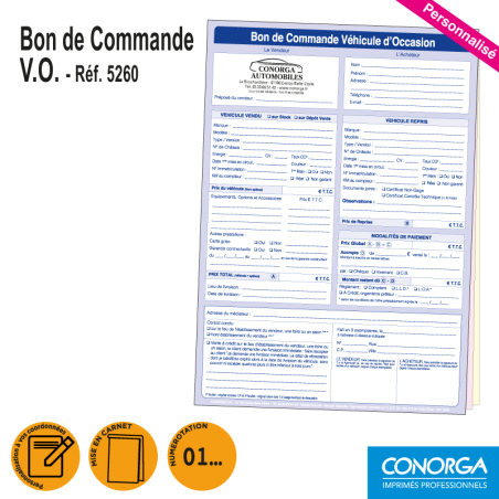 Bon de Commande V.O. Personnalisé