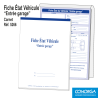 Carnet Fiche Etat Véhicule Entrée Garage Standard