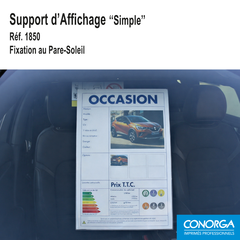 Support d'Affichage Pare-Soleil / Portière