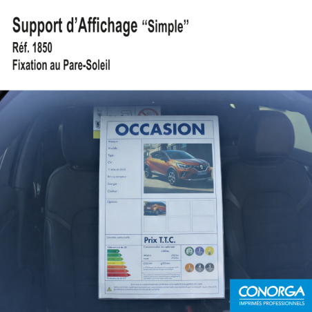 Support d'Affichage Pare-Soleil / Portière