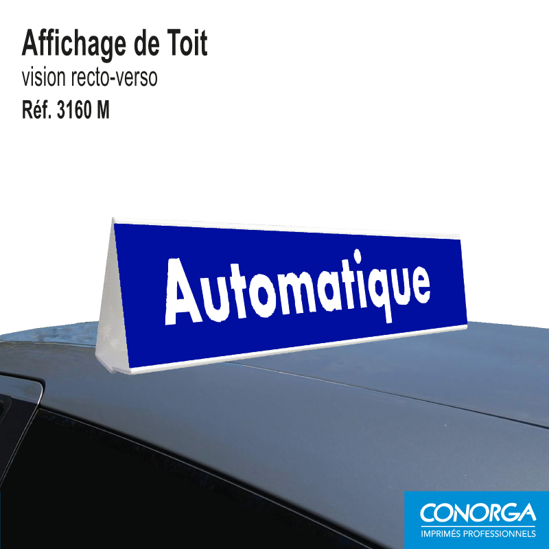 Affichage de toit magnétique - Automatique - Bleu