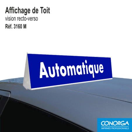 Affichage de toit magnétique - Automatique - Bleu