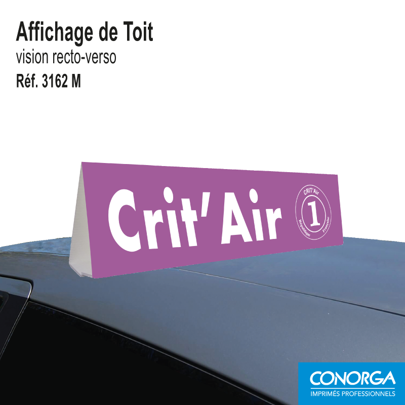Affichage de toit - Crit'Air 1