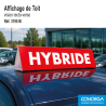 Affichage de toit magnétique - Hybride - Rouge