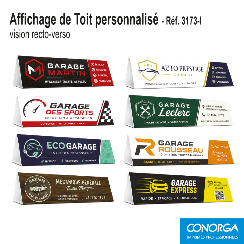 Affichage de toit - Personnalisé - Modèles
