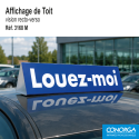 Affichage de toit - Louez-Moi