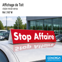 Affichage de toit - Stop Affaire