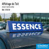 Affichage de toit magnétique - ESSENCE - Bleu