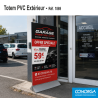 Totem aluminium extérieur personnalisé pour garage et concession automobile