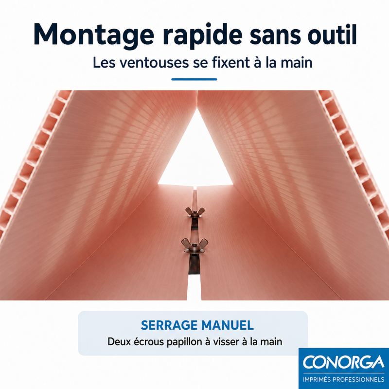 Panneau de Toit pour garage : montage sans outil