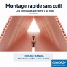 Panneau de Toit pour garage : montage sans outil