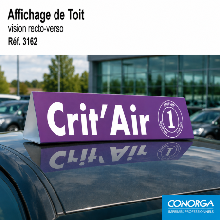 Affichage de toit - Crit'Air 1