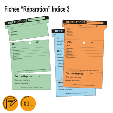 Fiche T indice 3 - Réparations / Prise en Charge / Bon de Reprise