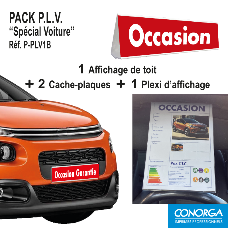 Pack PLV Rouge - Spécial Voiture