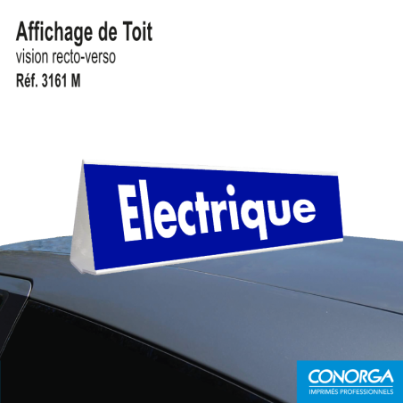 Affichage de Toit Standard - Fond Bleu