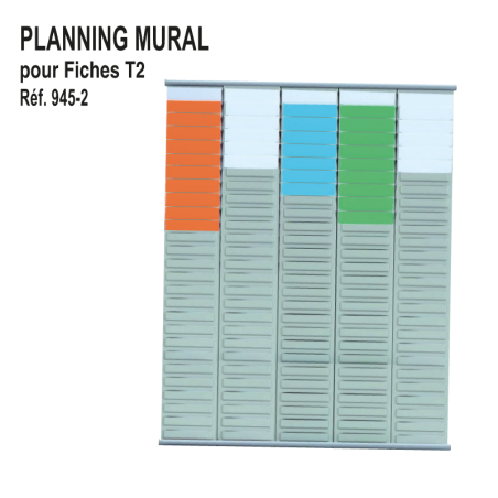 Planning Mural - Indice 2 - 5 Colonnes