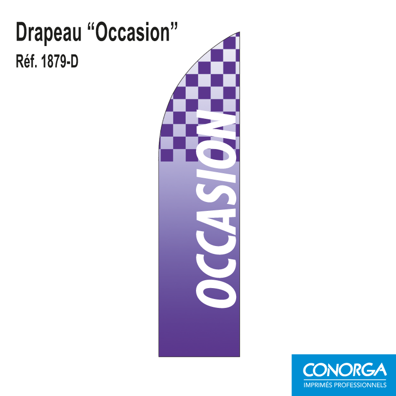 Drapeau Occasion 4m - Modèle 1