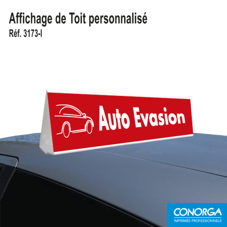 Affichage de Toit Personnalisé - Fond Couleur