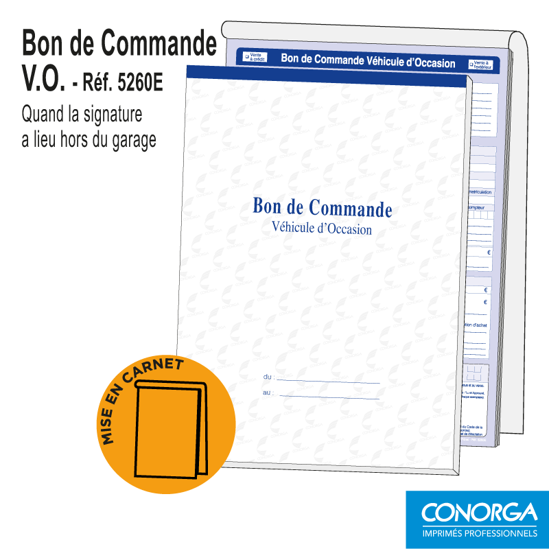 Bon de Commande V.O. Rétractation