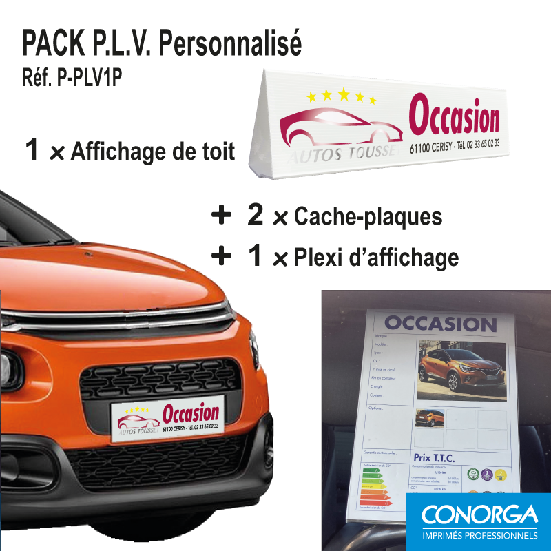 Pack PLV Personnalisé Quadri - Spécial Voiture