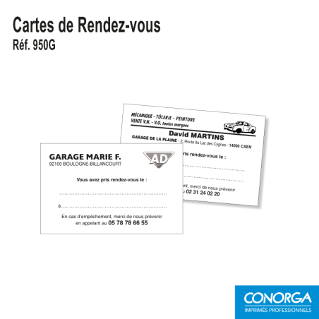 Cartes de Rendez-Vous - Lot de 1000