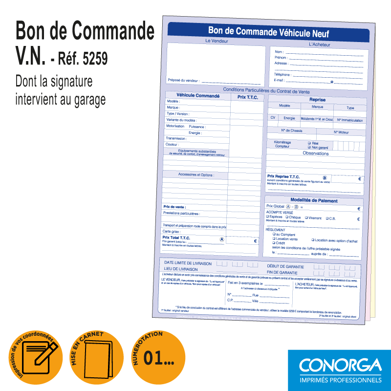 Bon de Commande V.N.