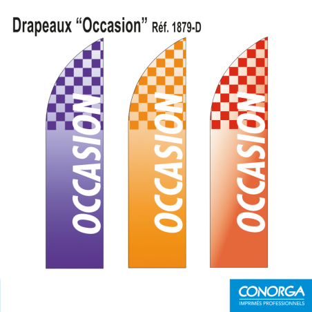 Drapeau Occasion 4m - Modèle 1