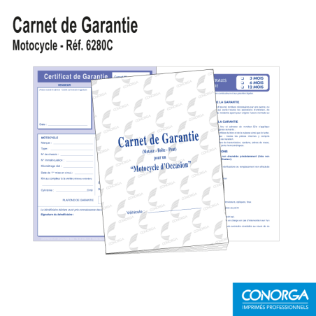 Carnet de Garantie - Motocycle