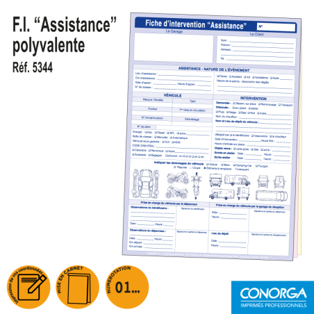 Fiche d'Intervention Assistance Polyvalent Véhicule