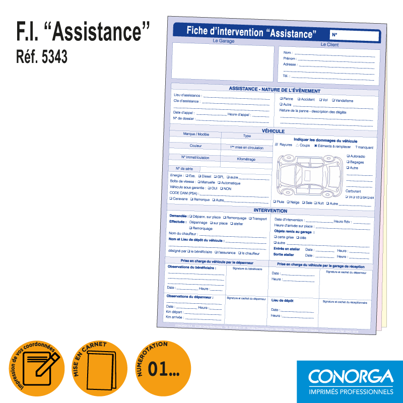 Fiche d'Intervention Assistance