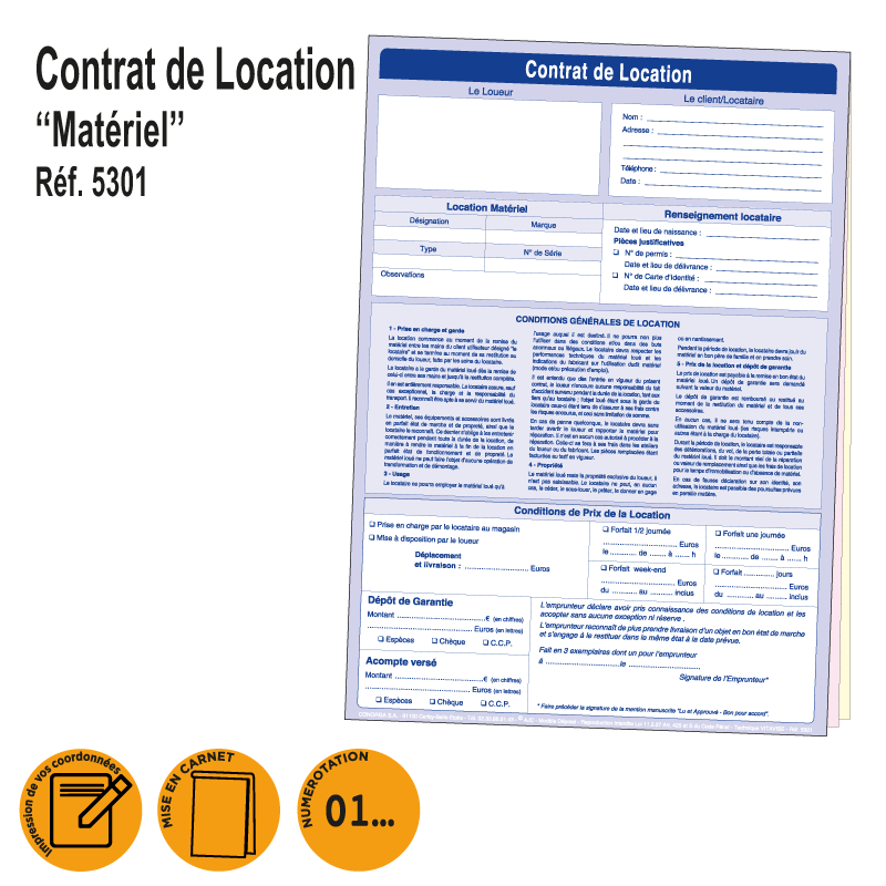 Contrat de Location de Matériel