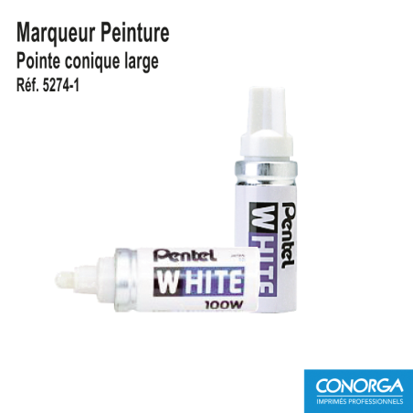 Marqueur Blanc Pare-Brise - Conique