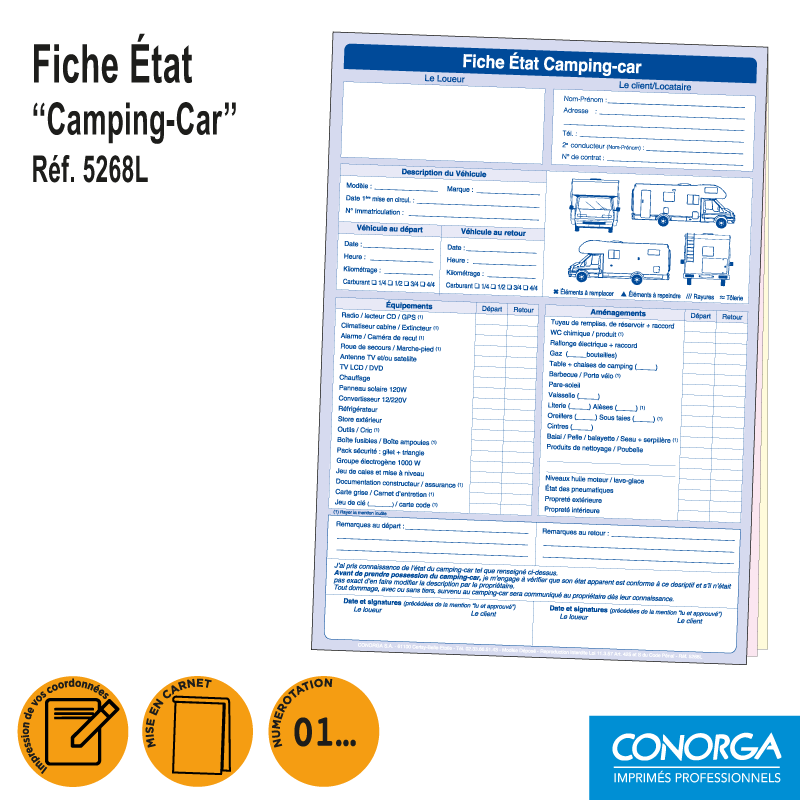 Fiche Etat Camping-Car