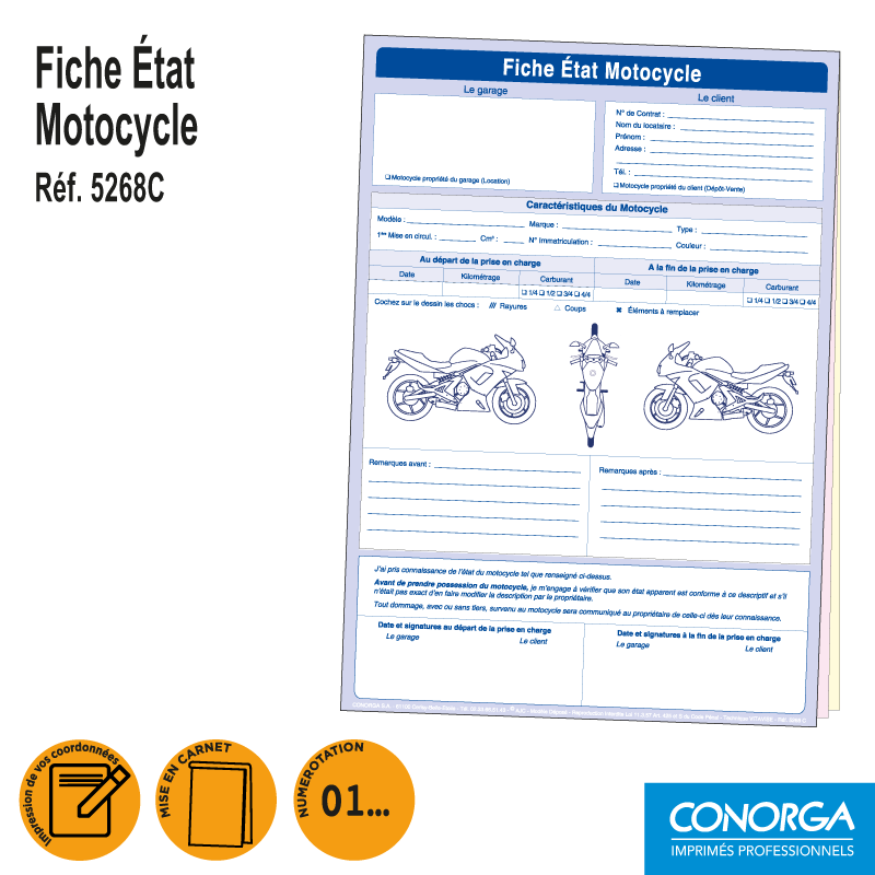 Fiche Etat Motocycle