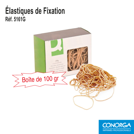 Elastique de Fixation Etiquettes - Boite de 100g